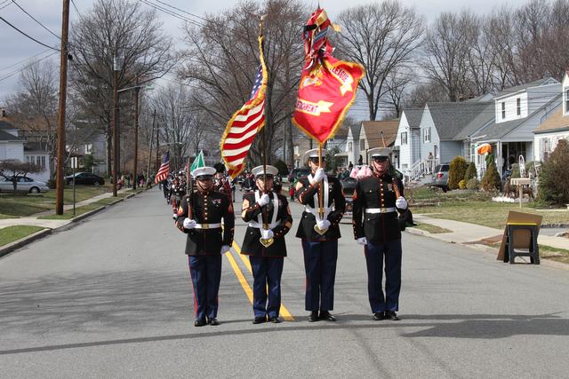 Marine Corps League, West Hudson Detachment at the 2011 St. Pat's Parade 3/13/11