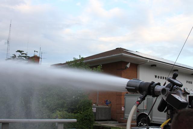 Remote master stream in use during the foam drill