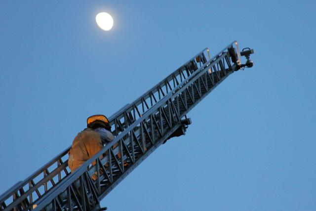 Climbing Truck 6, Ladder Ops drill, May 13, 2011.